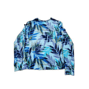 Hang Ten Women's L Rash Guard Long Sleeve Swim Top UV Protection UPF 50+ EUC